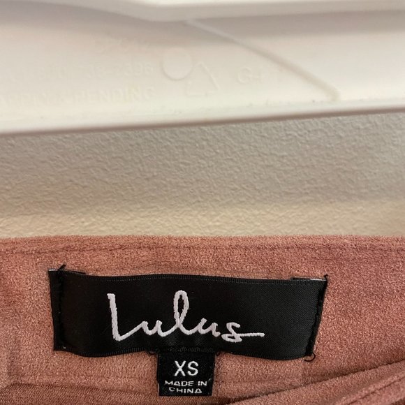Lulus Pink Suede Skirt - Picture 2 of 2